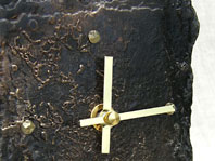 Upright Bronzed Clock